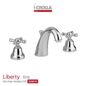 Vòi chậu lavabo 3 lỗ I Crolla Liberty 828CR