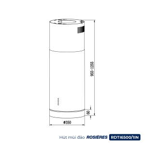 Hút mùi đảo Φ35cm Rosières RDTI6500/1IN