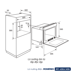 Lò nướng điện Rosières RFI4064MIN