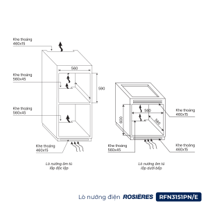 Lò nướng điện Rosières RFN3151PN/E