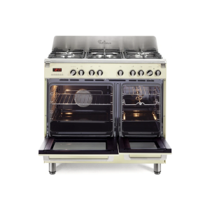 Bếp gas 5 vùng nấu kết hợp 2 lò nướng Rosières RGM95D2C-ISR