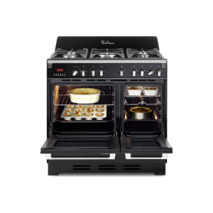 Bếp gas 5 vùng nấu kết hợp 2 lò nướng Rosières RGM95D2SB-ISR